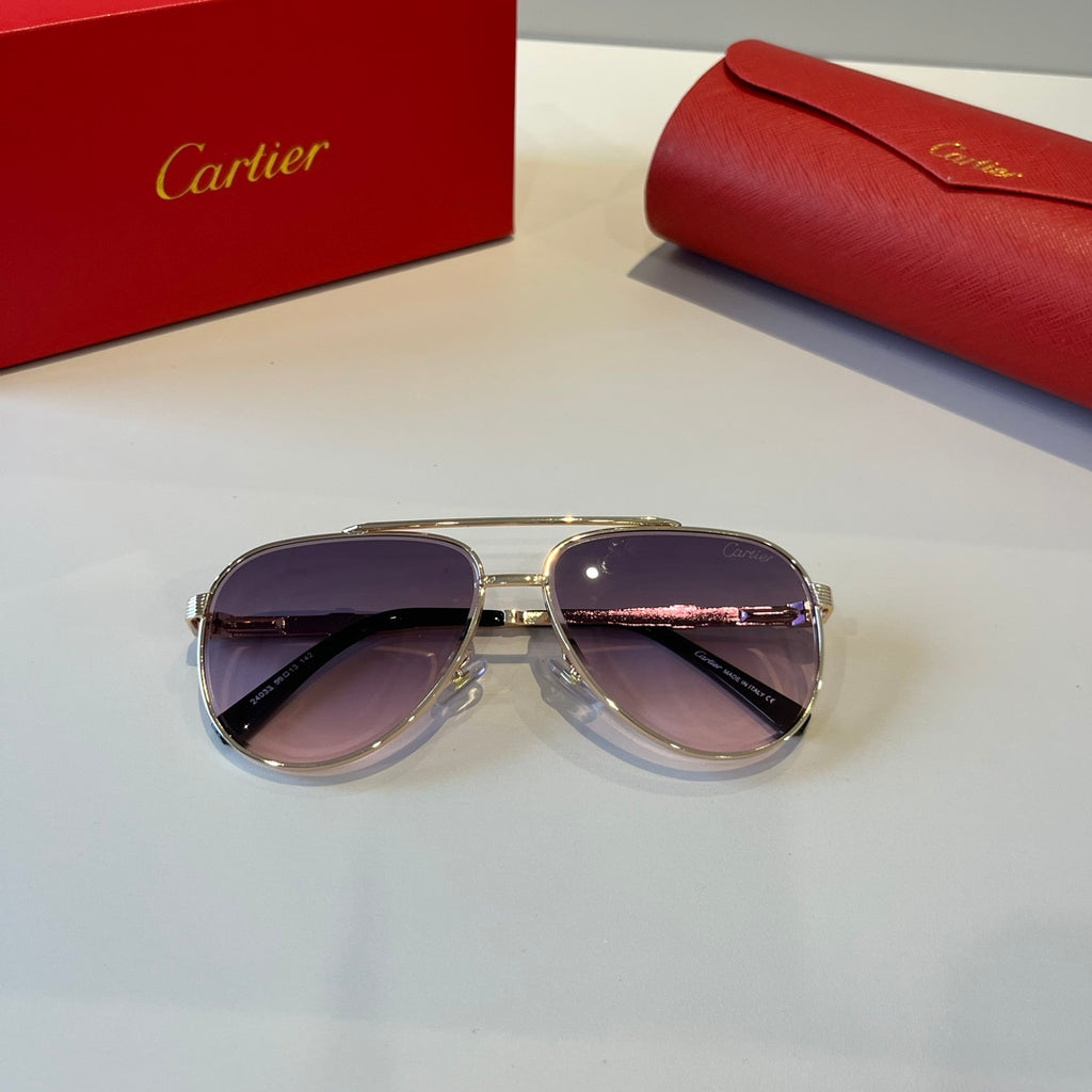 Cartier Lightweight Metal Rimless Silver Lens Sunglasses for Men & Wo - 432322 - detail image 4