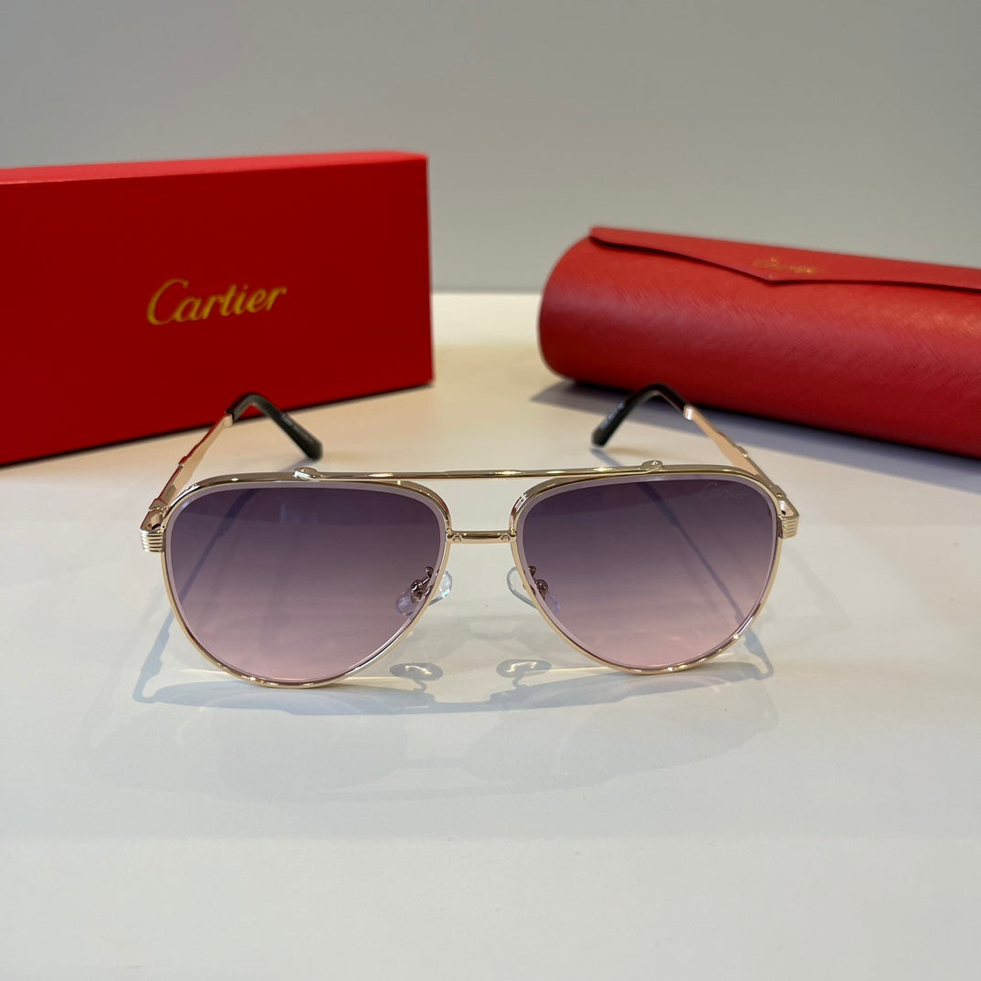 Cartier Lightweight Metal Rimless Silver Lens Sunglasses for Men & Wo - 432322 - detail image 2