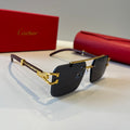 Cartier Lightweight Metal Rimless Silver Lens Sunglasses for Men & Wo - 432324