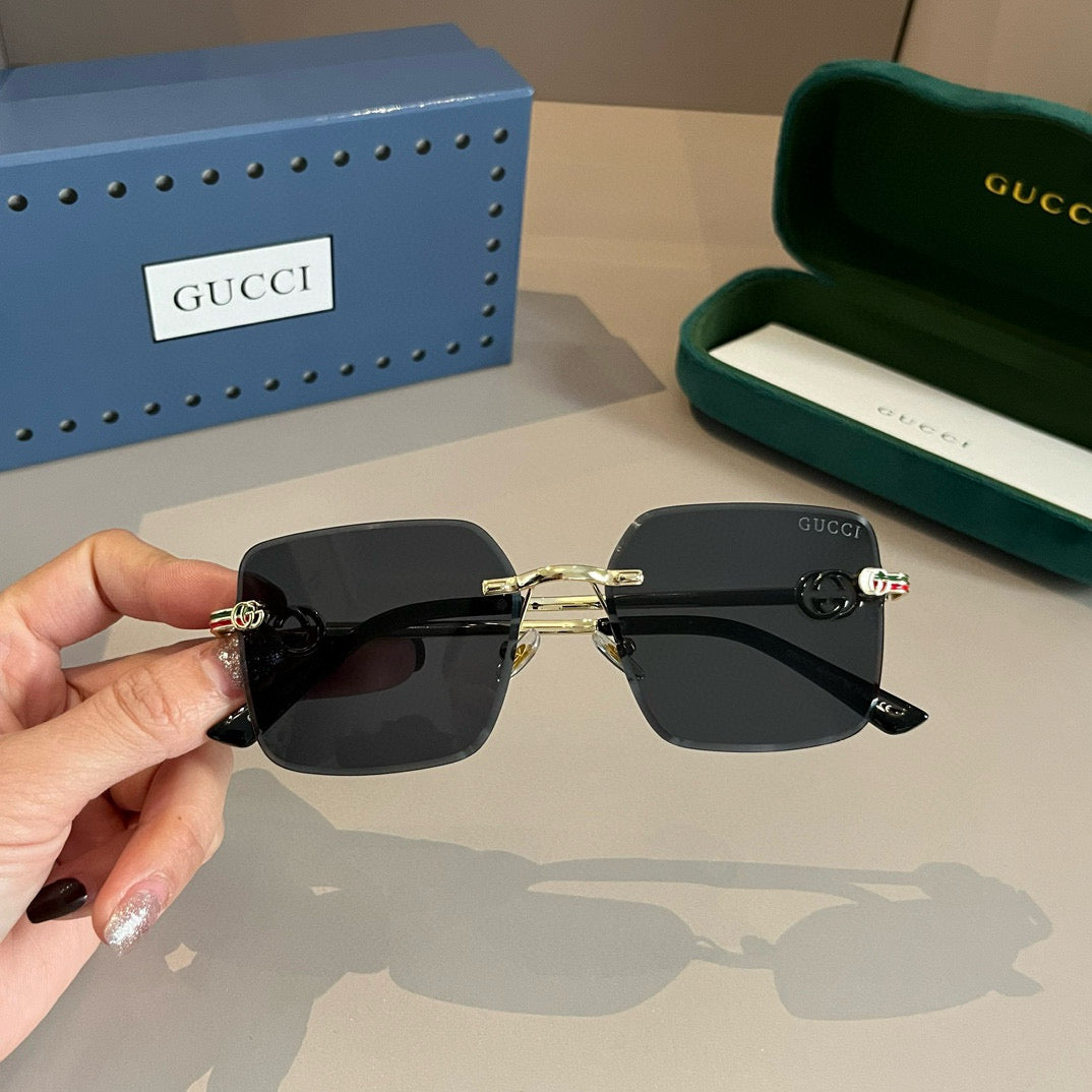 Gucci Metal Aviator Brown Lens Sunglasses for Men & Women - 464869 - detail image 5
