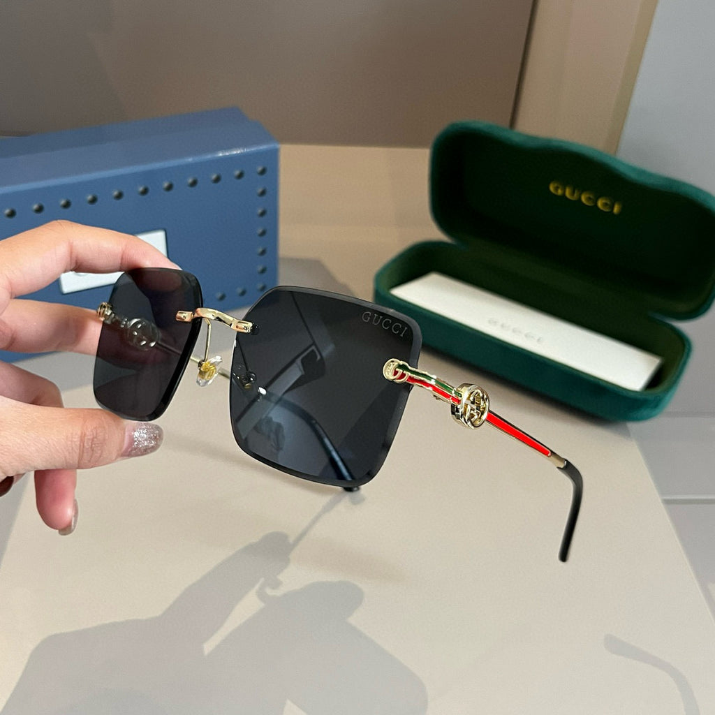 Gucci Metal Aviator Brown Lens Sunglasses for Men & Women - 464869 - detail image 4