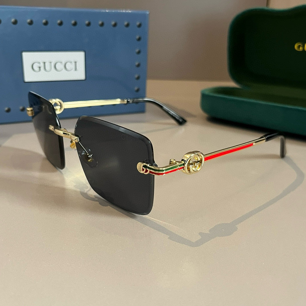 Gucci Metal Aviator Brown Lens Sunglasses for Men & Women - 464869 - detail image 3