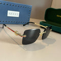 Gucci Metal Aviator Brown Lens Sunglasses for Men & Women - 464869