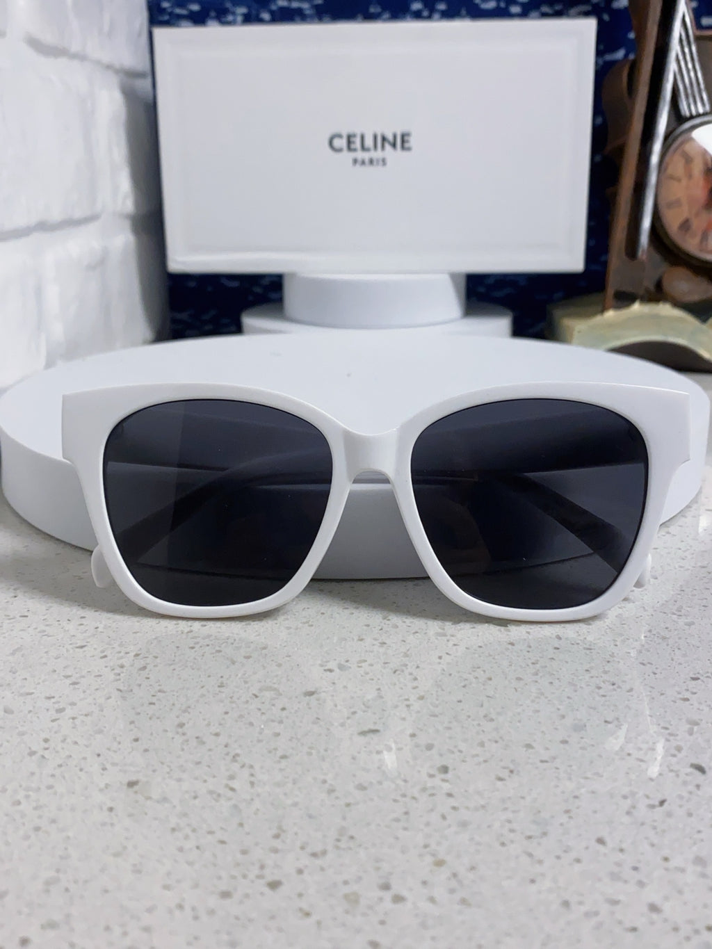 Celine Cat-Eye Blue Lens Sunglasses for Men & Women - 382529 - detail image 8