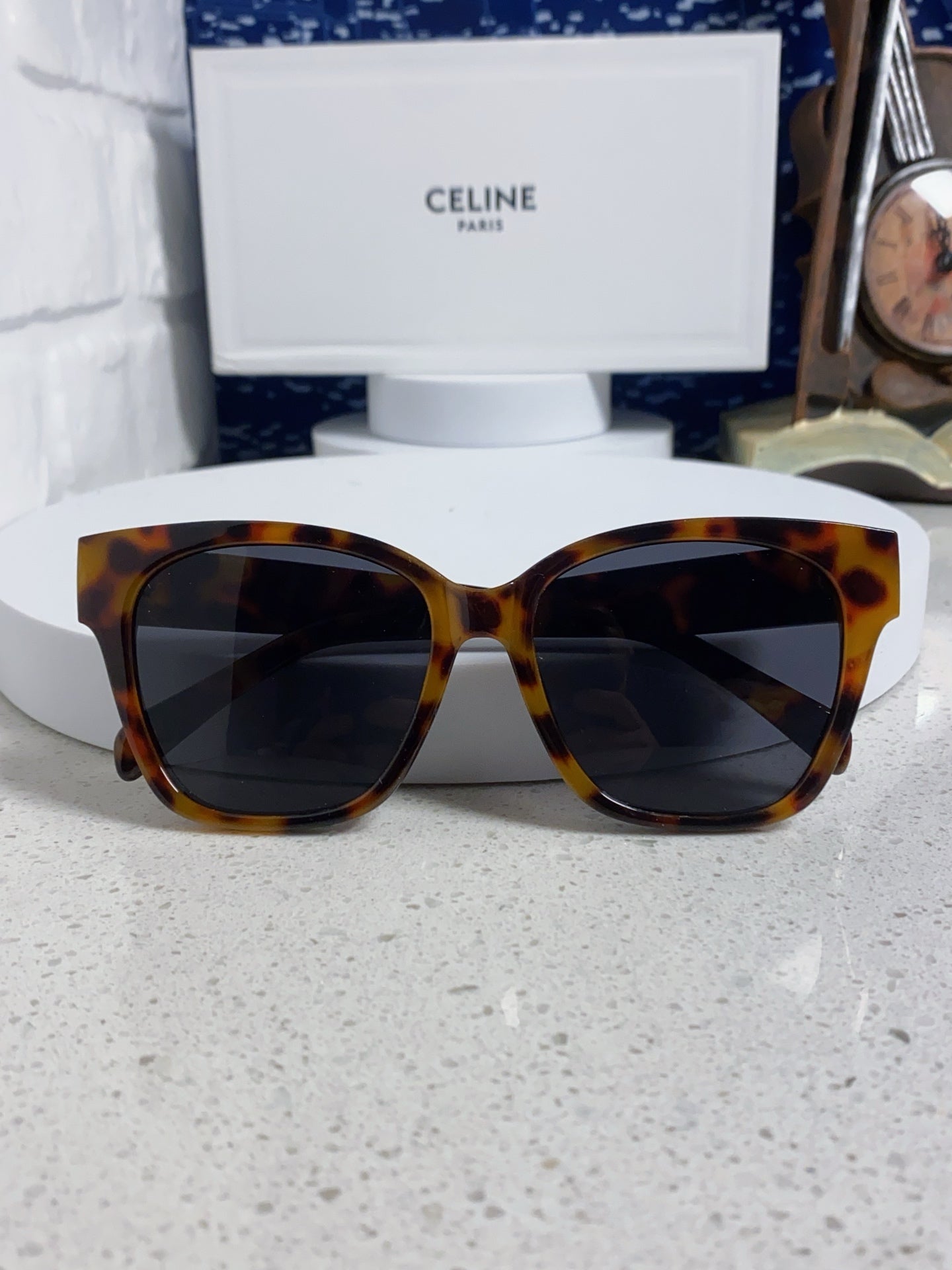 Celine Cat-Eye Black Lens Sunglasses for Men & Women - 382530 - detail image 8