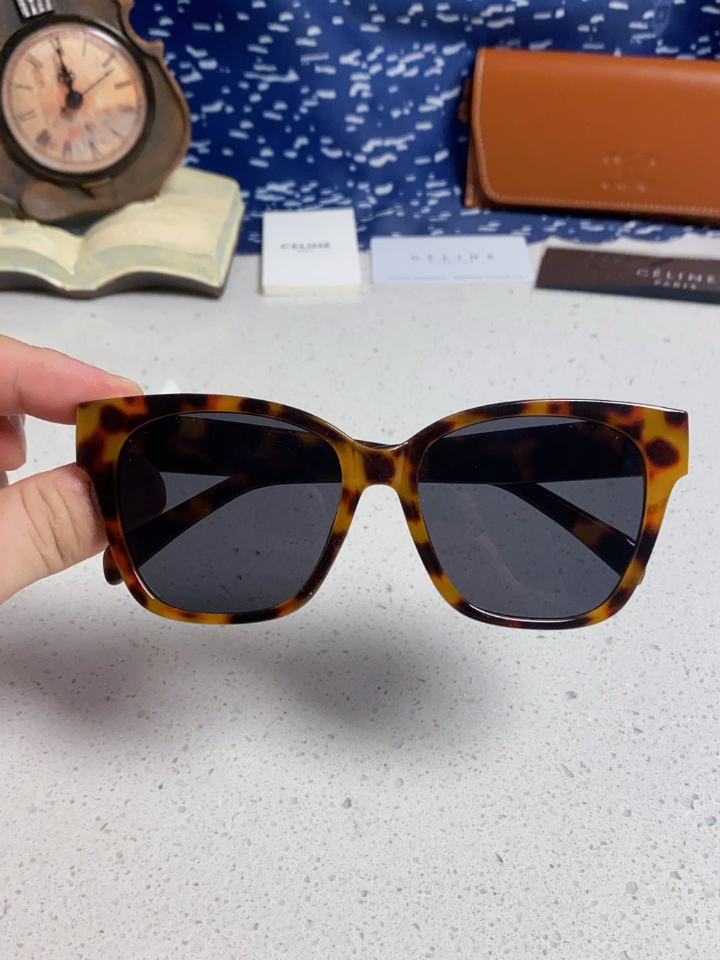 Celine Cat-Eye Black Lens Sunglasses for Men & Women - 382530 - detail image 4