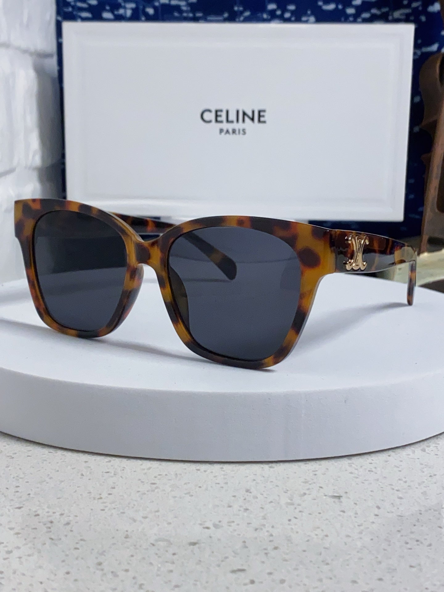 Celine Cat-Eye Black Lens Sunglasses for Men & Women - 382530
