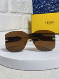 Fendi Lightweight Rimless Brown Lens Sunglasses for Men & Women - 383034