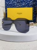 Fendi Lightweight Rimless Black Lens Sunglasses for Men & Women