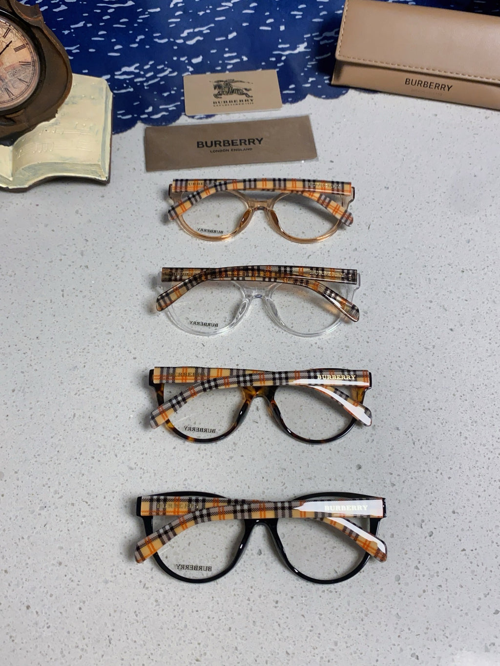 Burberry Blue-Light Fashion Silver Lens Sunglasses for Men & Women - 382876 - detail image 11
