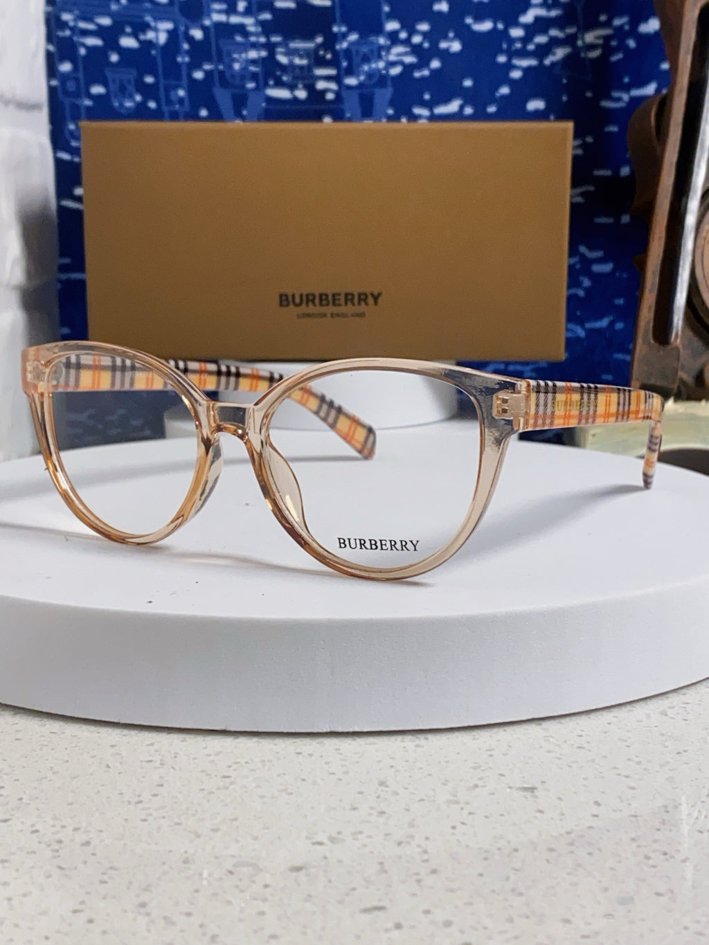 Burberry Blue-Light Fashion Silver Lens Sunglasses for Men & Women - 382875