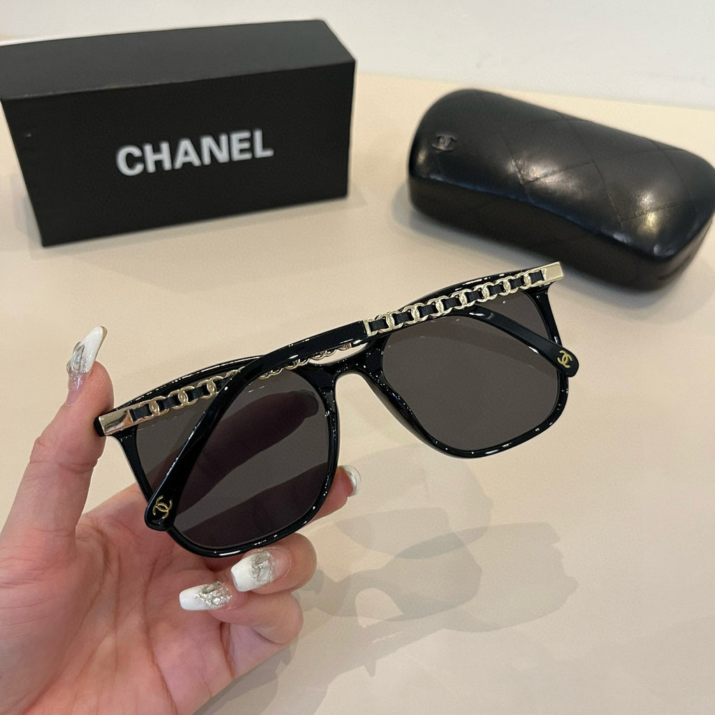Chanel Oversized Silver Lens Sunglasses for Men & Women - 448957 - detail image 6