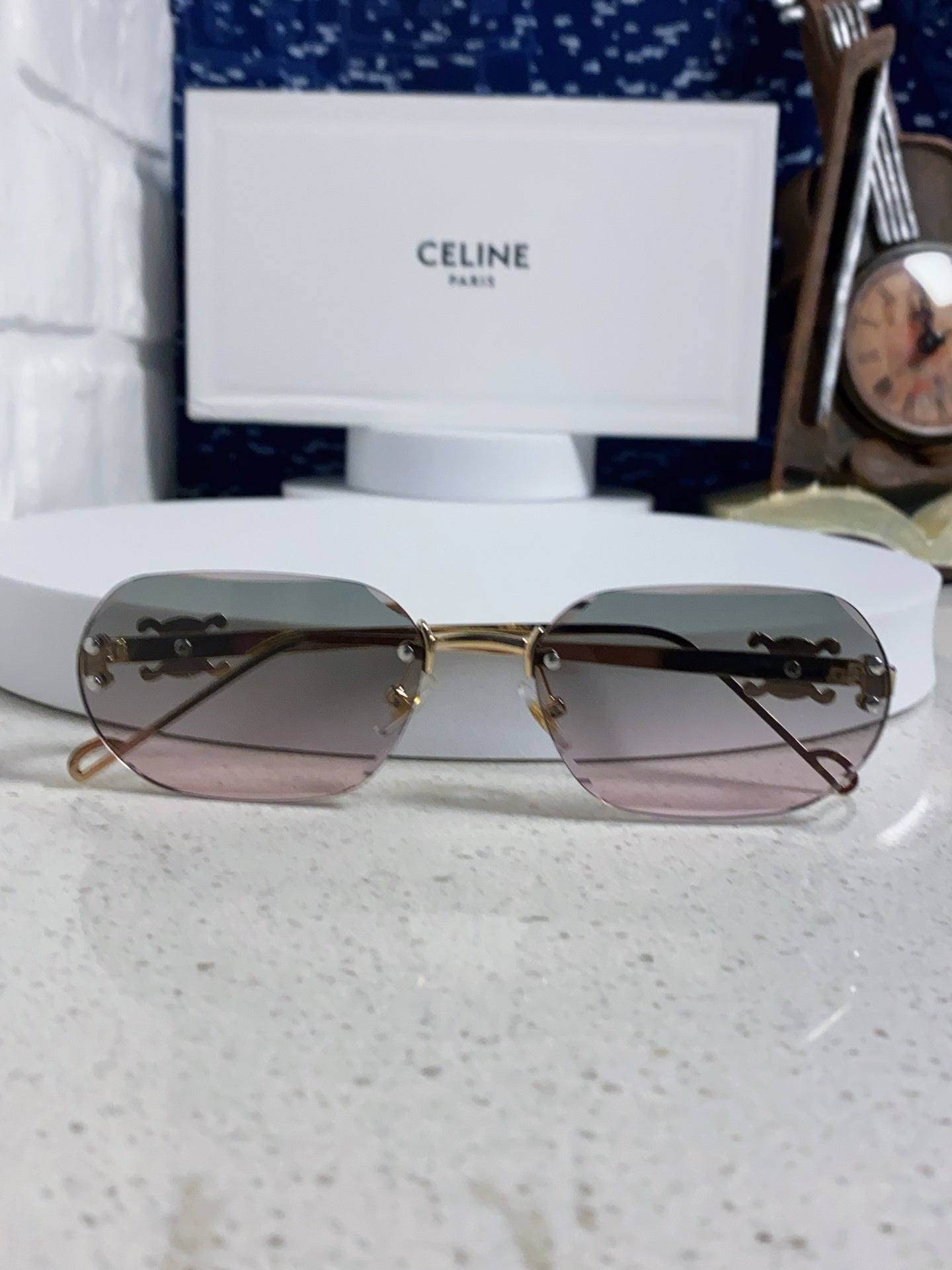 Celine Fashion Gray Lens Sunglasses for Men & Women - 398820 - detail image 9