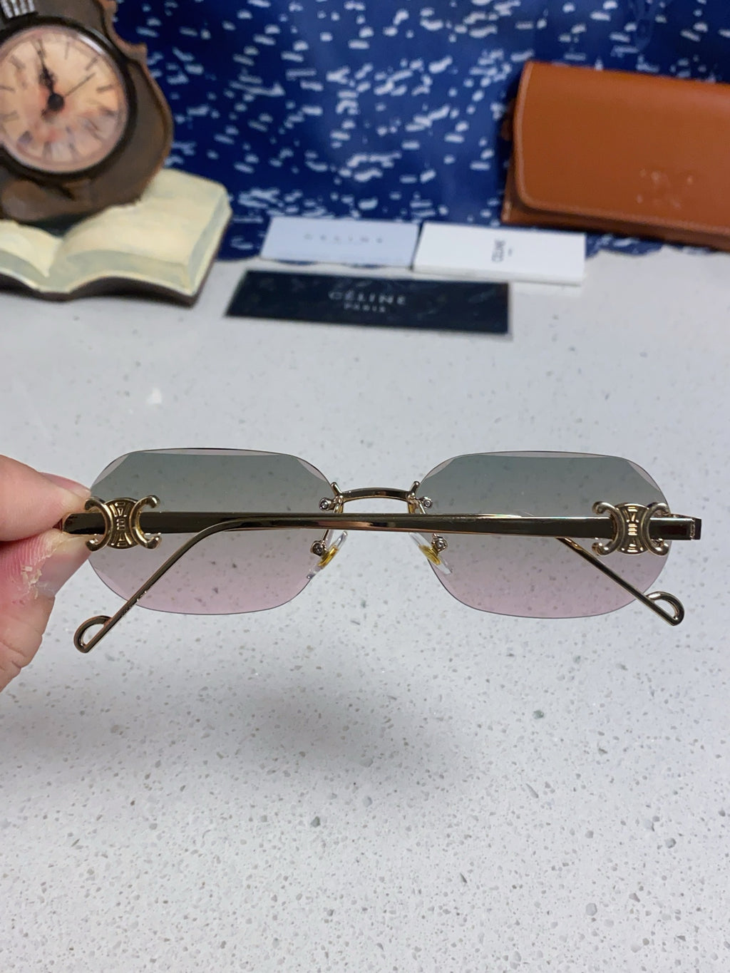 Celine Fashion Gray Lens Sunglasses for Men & Women - 398820 - detail image 5