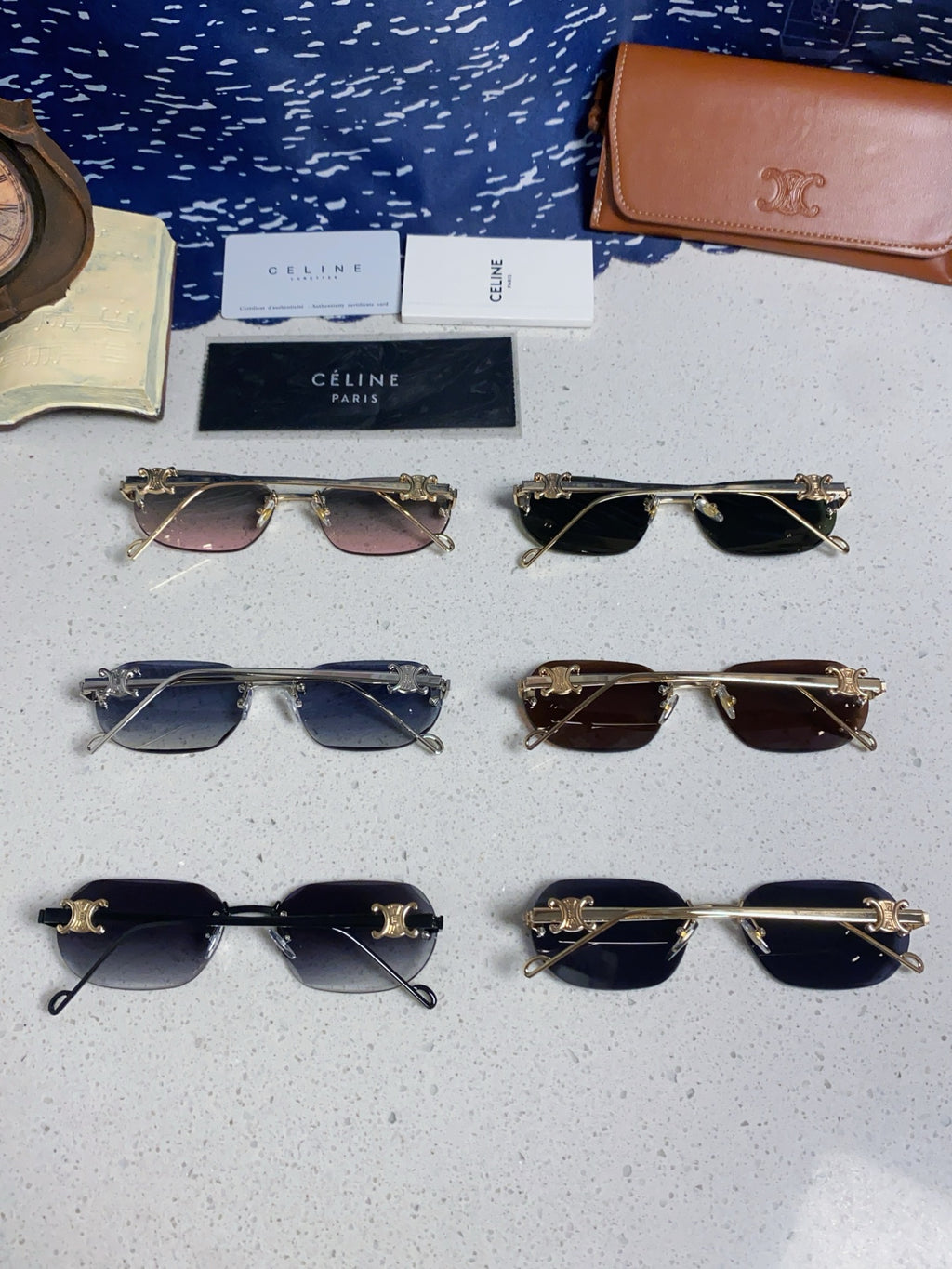 Celine Fashion Blue Lens Sunglasses for Men & Women - 398821 - detail image 11