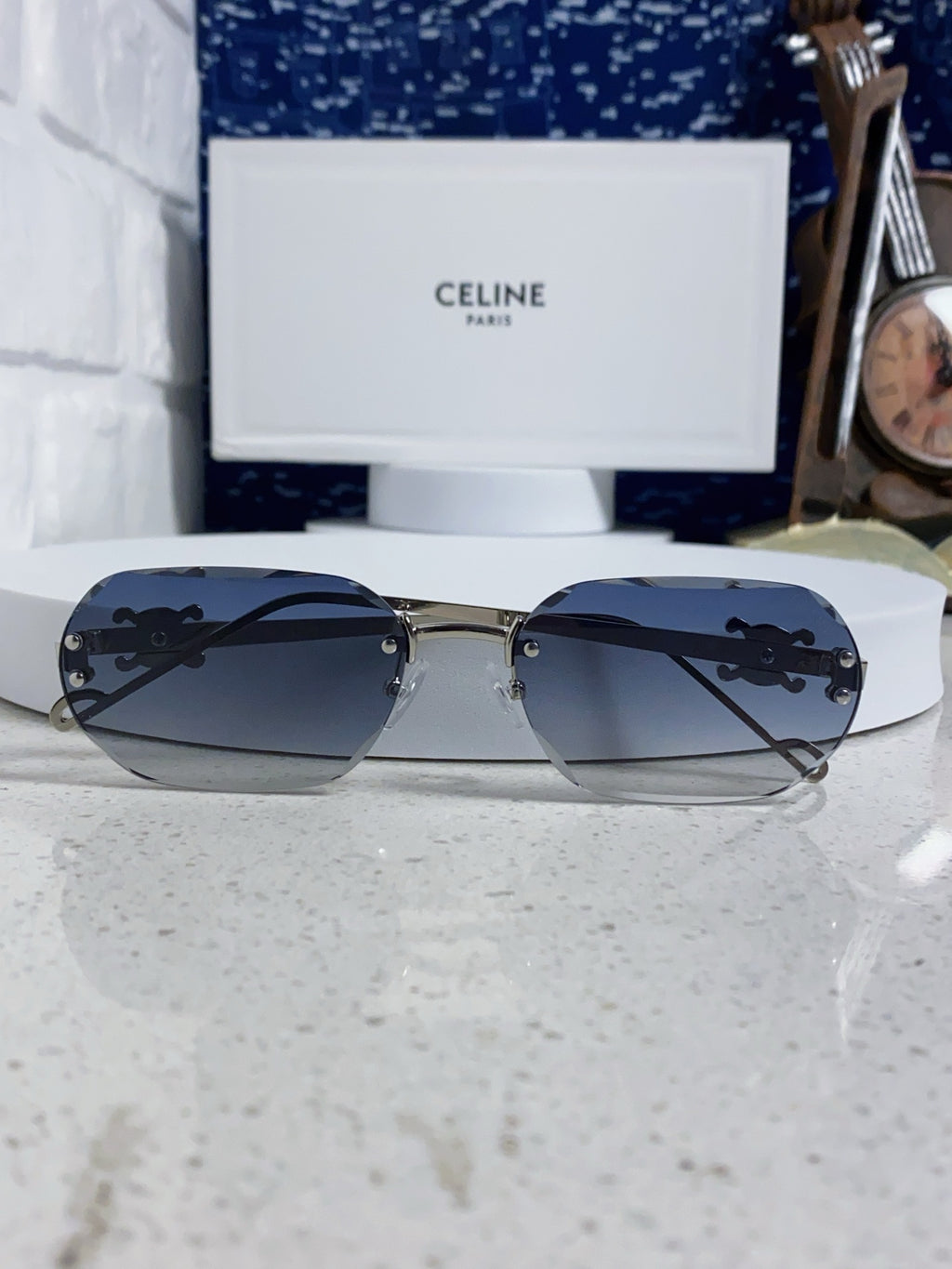 Celine Fashion Blue Lens Sunglasses for Men & Women - 398821 - detail image 9