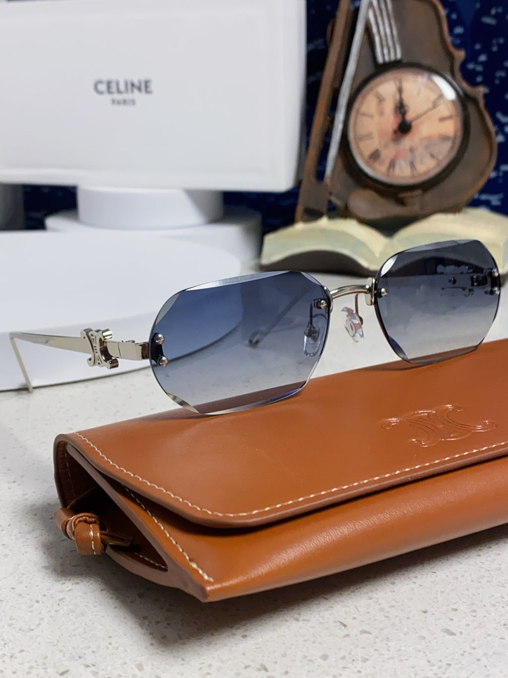 Celine Fashion Blue Lens Sunglasses for Men & Women - 398821 - detail image 10