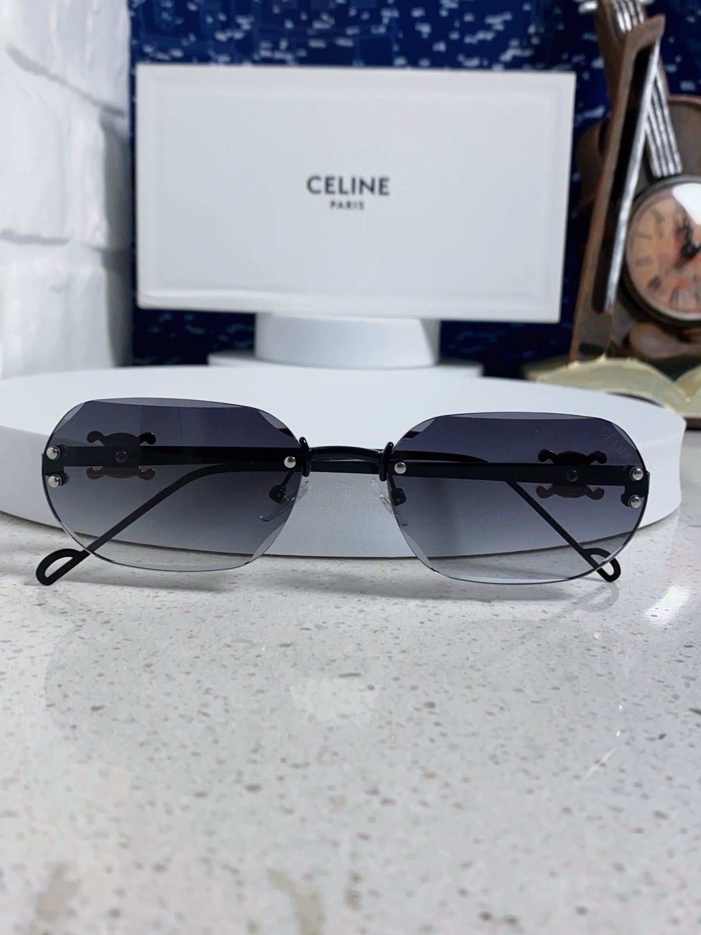 Celine Fashion Silver Lens Sunglasses for Men & Women - 398822 - detail image 9