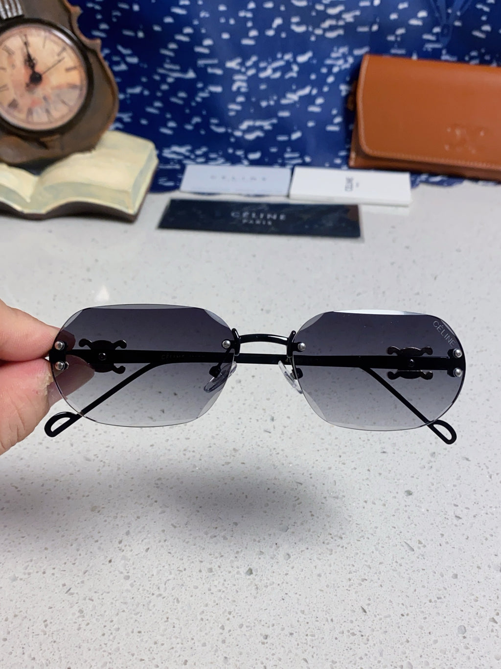 Celine Fashion Silver Lens Sunglasses for Men & Women - 398822 - detail image 4