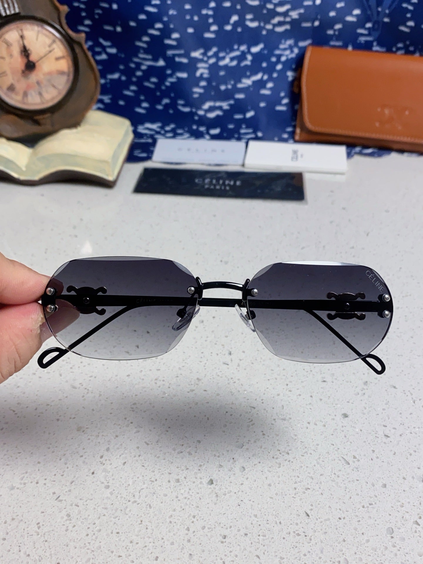 Celine Fashion Silver Lens Sunglasses for Men & Women - 398822 - detail image 4