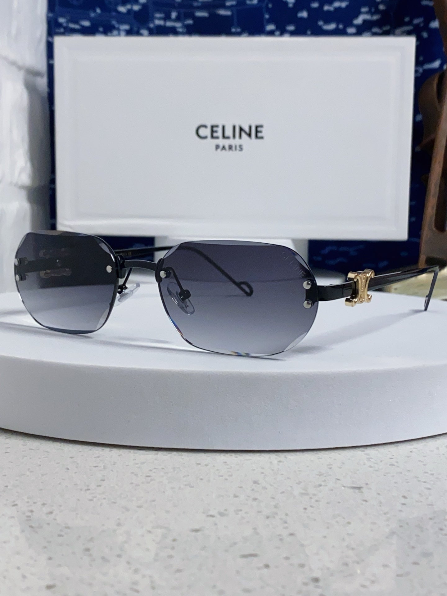 Celine Fashion Silver Lens Sunglasses for Men & Women - 398822