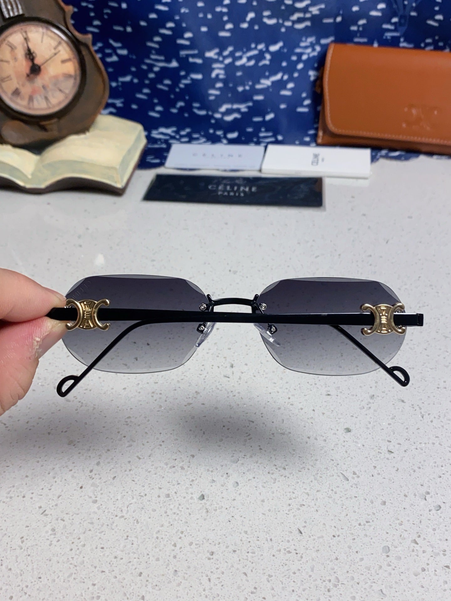 Celine Fashion Silver Lens Sunglasses for Men & Women - 398822 - detail image 5