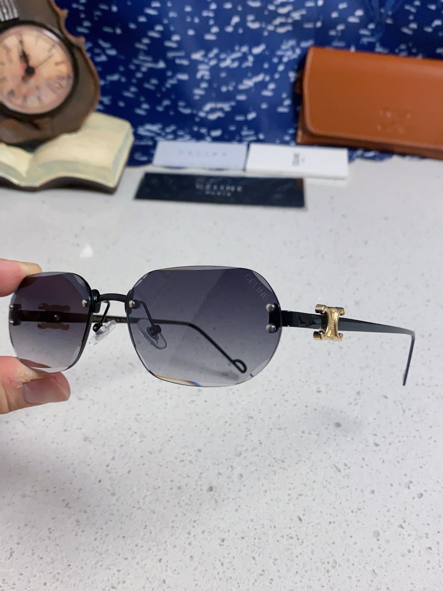 Celine Fashion Silver Lens Sunglasses for Men & Women - 398822 - detail image 6
