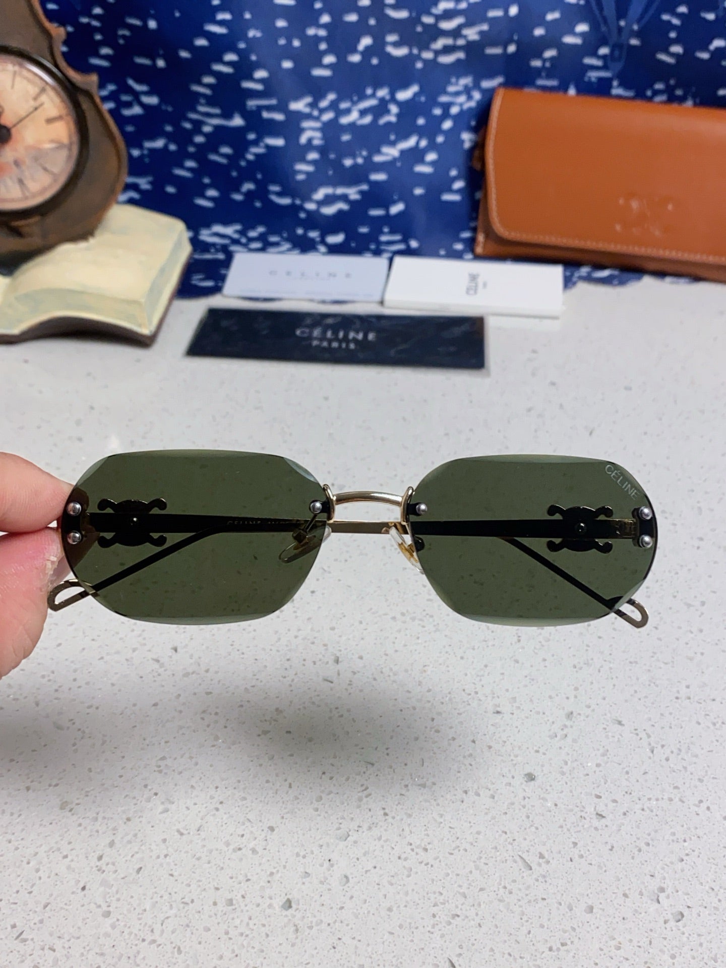 Celine Fashion Gray Lens Sunglasses for Men & Women - 398823 - detail image 4