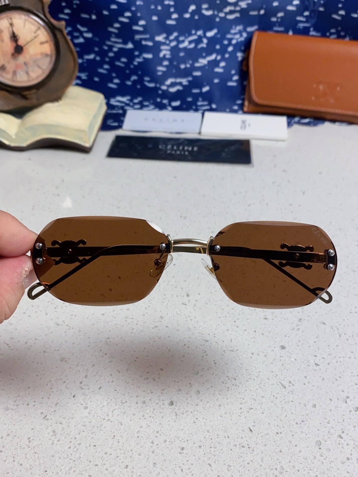 Celine Fashion Brown Lens Sunglasses for Men & Women - 398824 - detail image 4