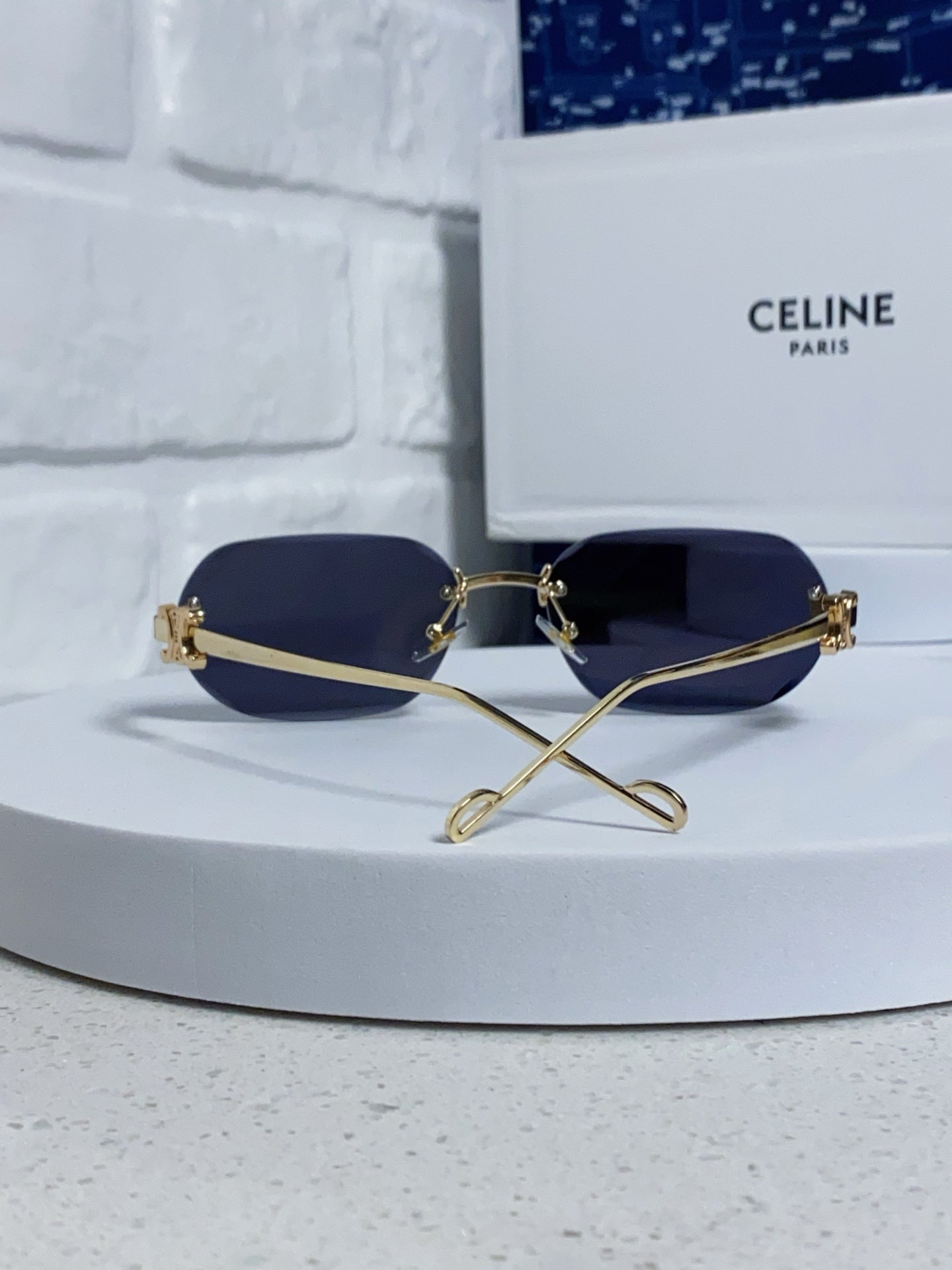 Celine Fashion Blue Lens Sunglasses for Men & Women - 398825 - detail image 3