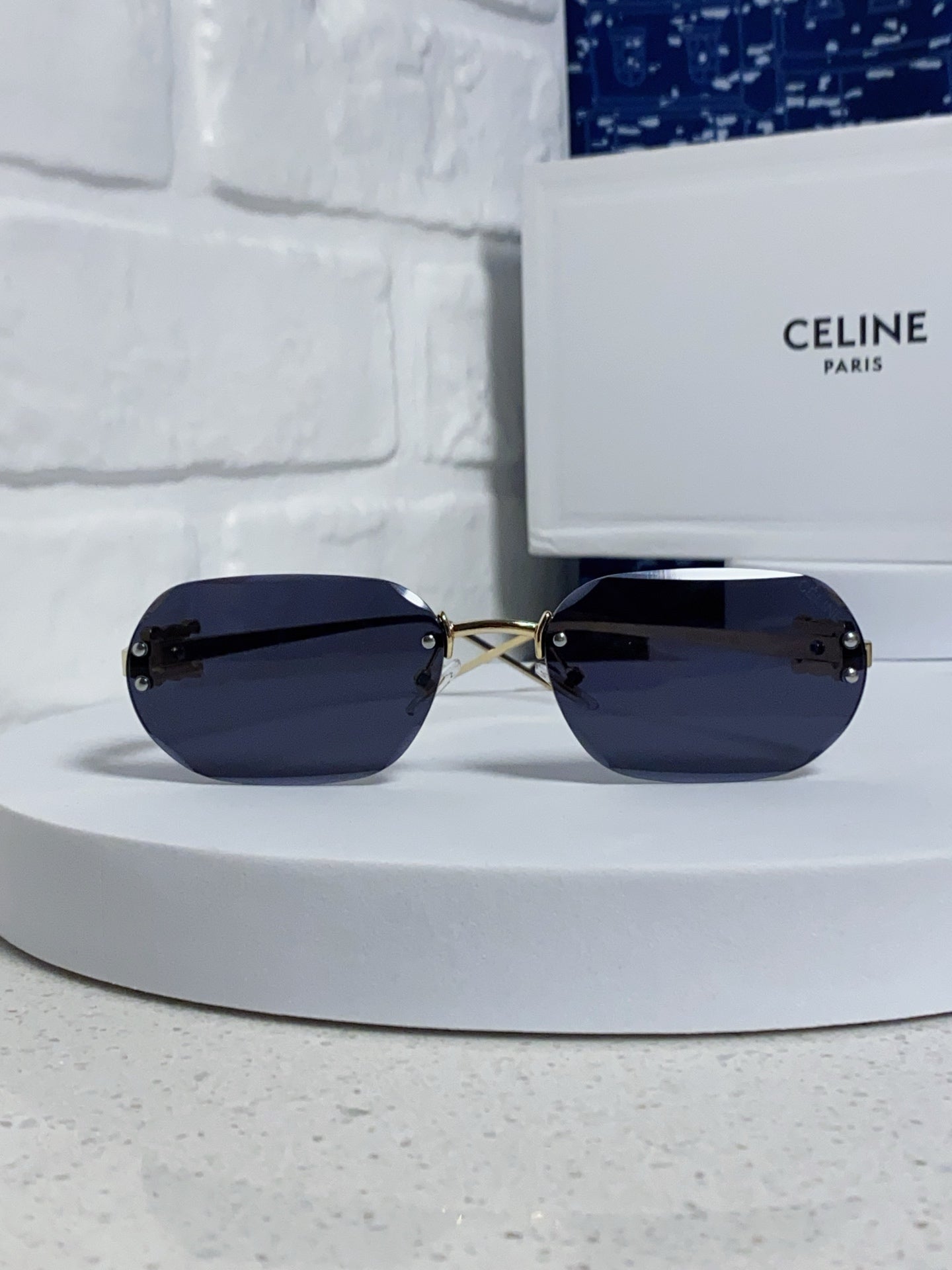 Celine Fashion Blue Lens Sunglasses for Men & Women - 398825 - detail image 2