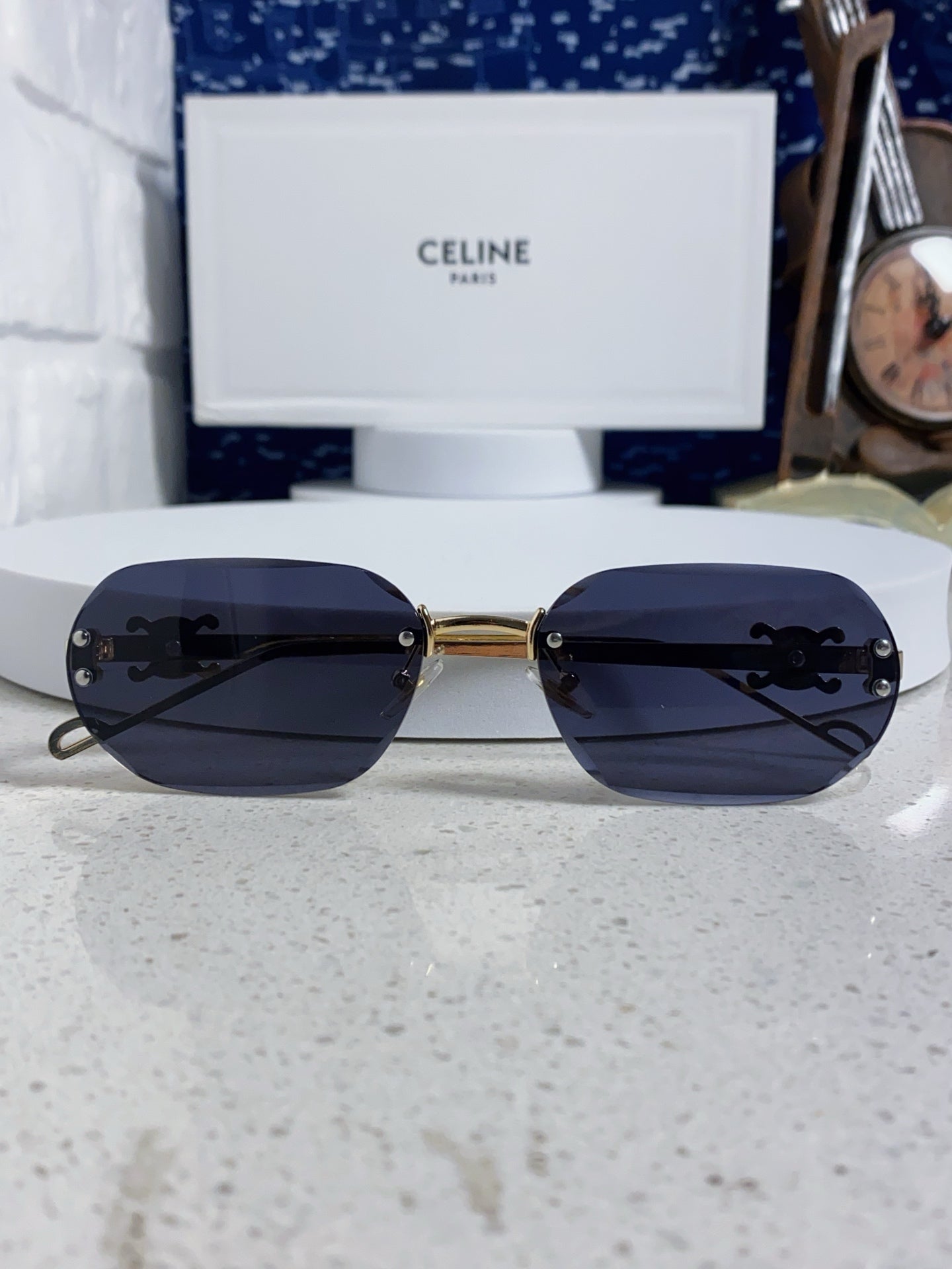 Celine Fashion Blue Lens Sunglasses for Men & Women - 398825 - detail image 9