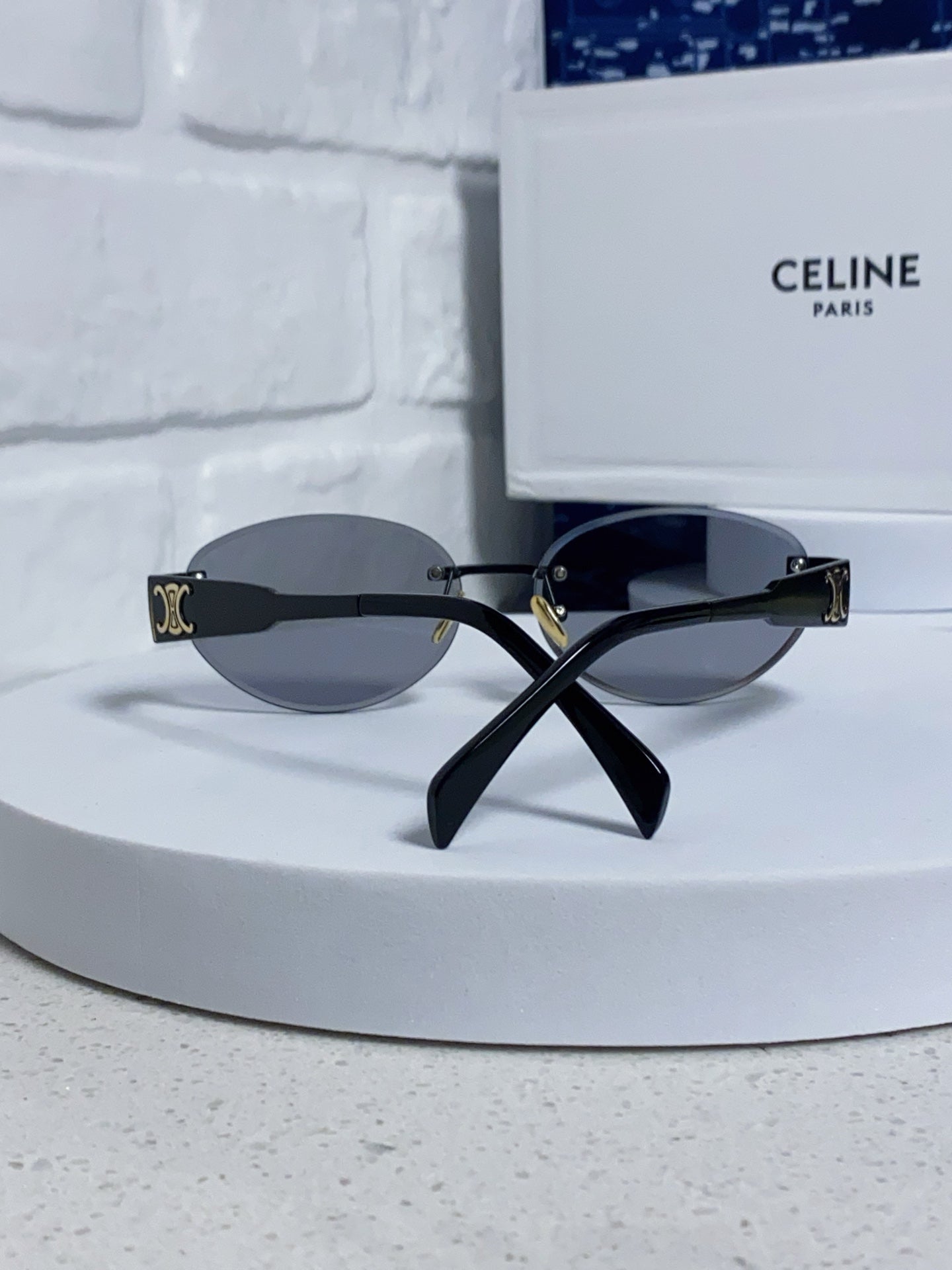 Celine Metal Round Gray Lens Sunglasses for Men & Women - 398826 - detail image 3