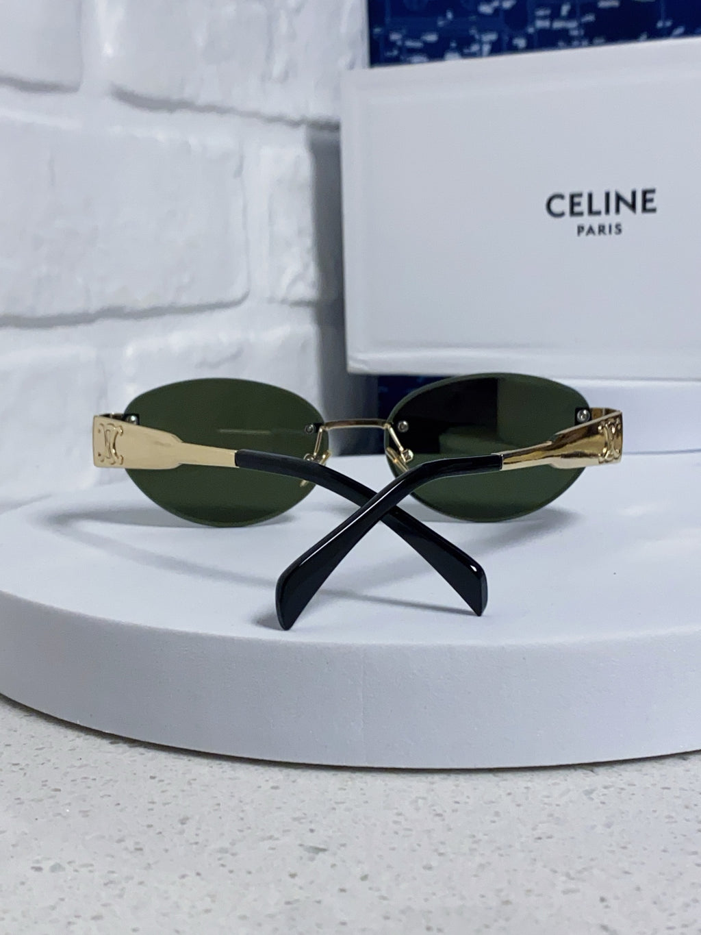 Celine Metal Round Gray Lens Sunglasses for Men & Women - detail image 3