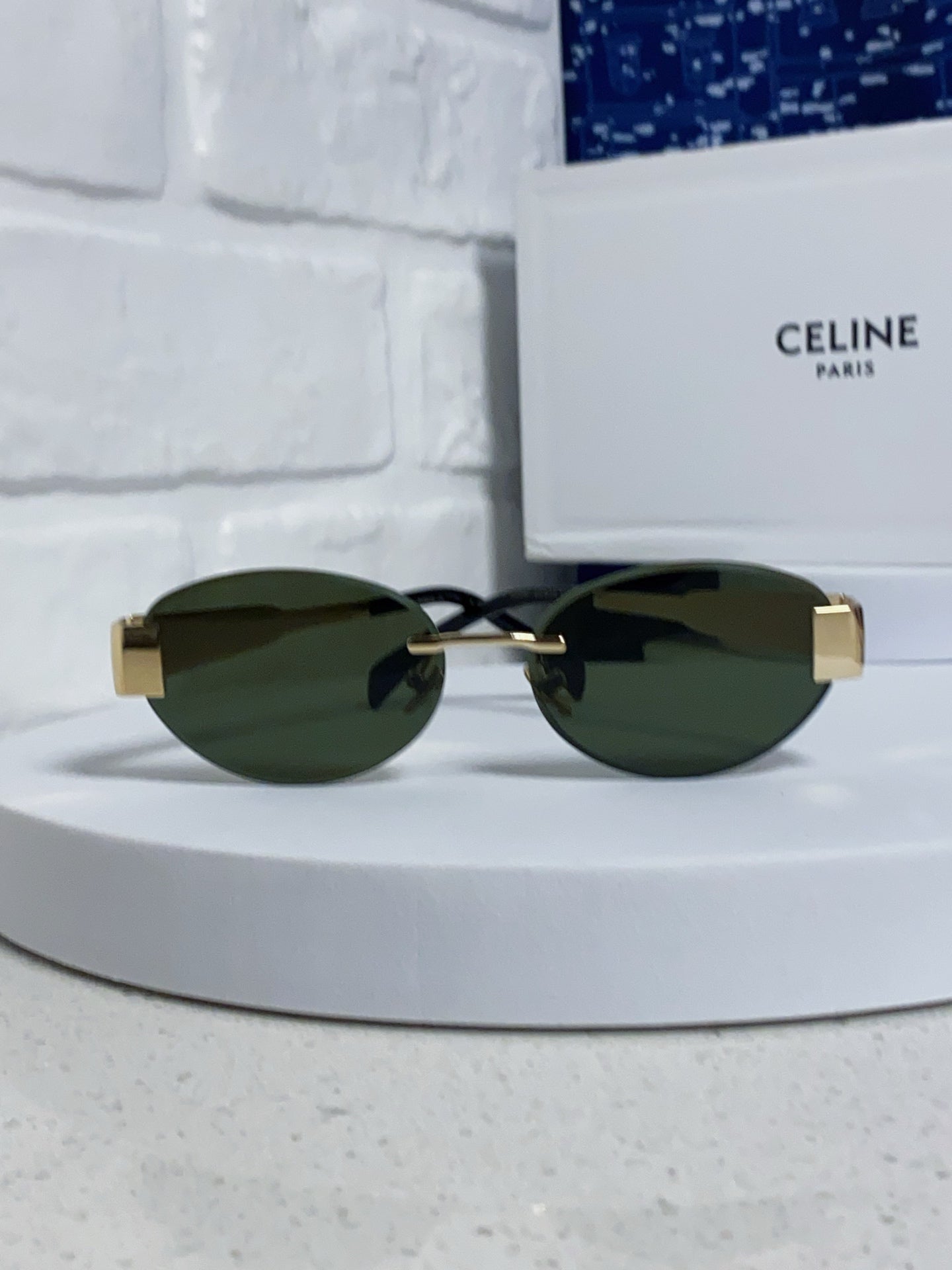 Celine Metal Round Gray Lens Sunglasses for Men & Women - detail image 2