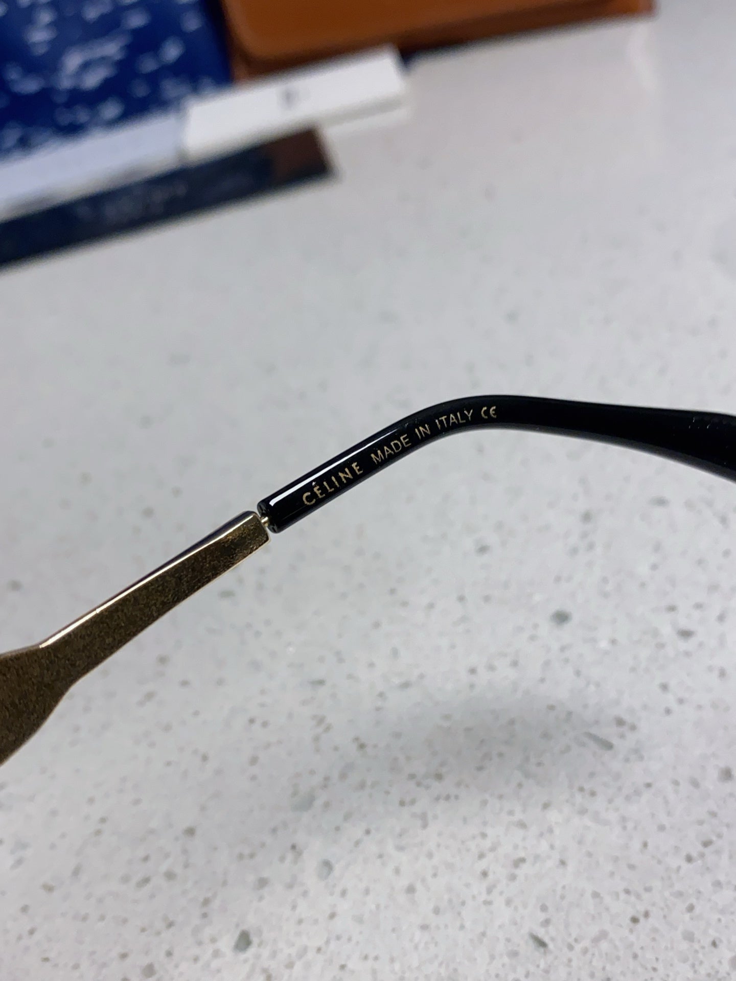 Celine Metal Round Blue Lens Sunglasses for Men & Women - 398830 - detail image 8