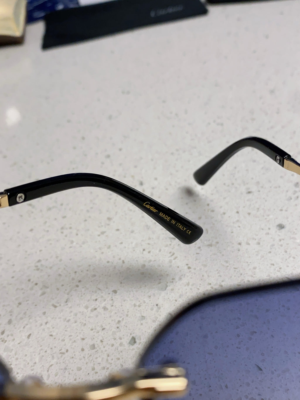 Cartier Lightweight Metal Rimless Silver Lens Sunglasses for Men & Wo - 432227 - detail image 8