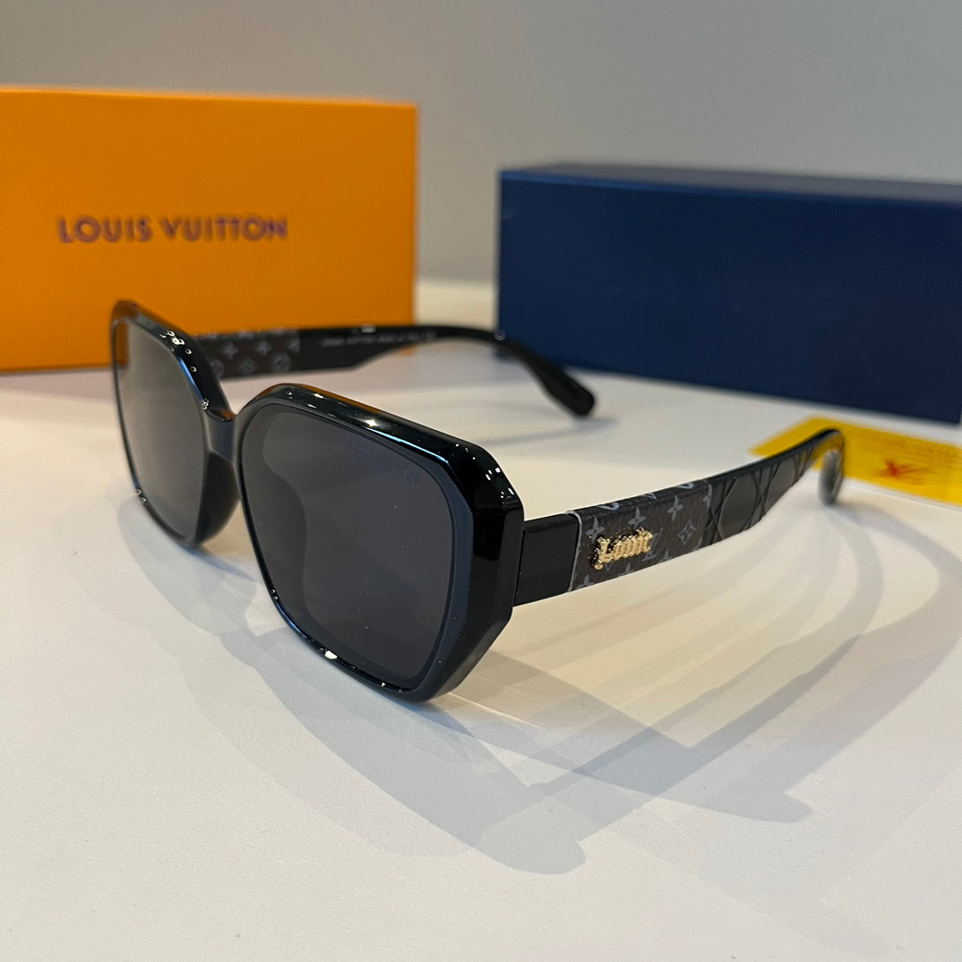 Louis Vuitton Metal Aviator Black Lens Sunglasses for Men & Women - detail image 3