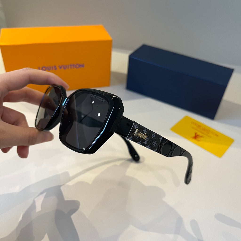 Louis Vuitton Metal Aviator Black Lens Sunglasses for Men & Women - detail image 4