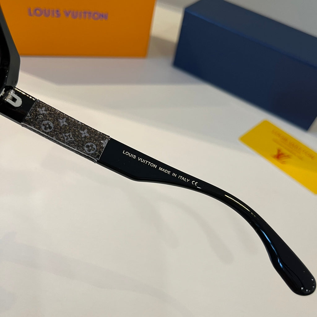 Louis Vuitton Metal Aviator Black Lens Sunglasses for Men & Women - detail image 5