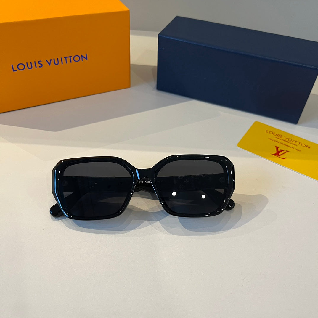 Louis Vuitton Metal Aviator Black Lens Sunglasses for Men & Women - detail image 10