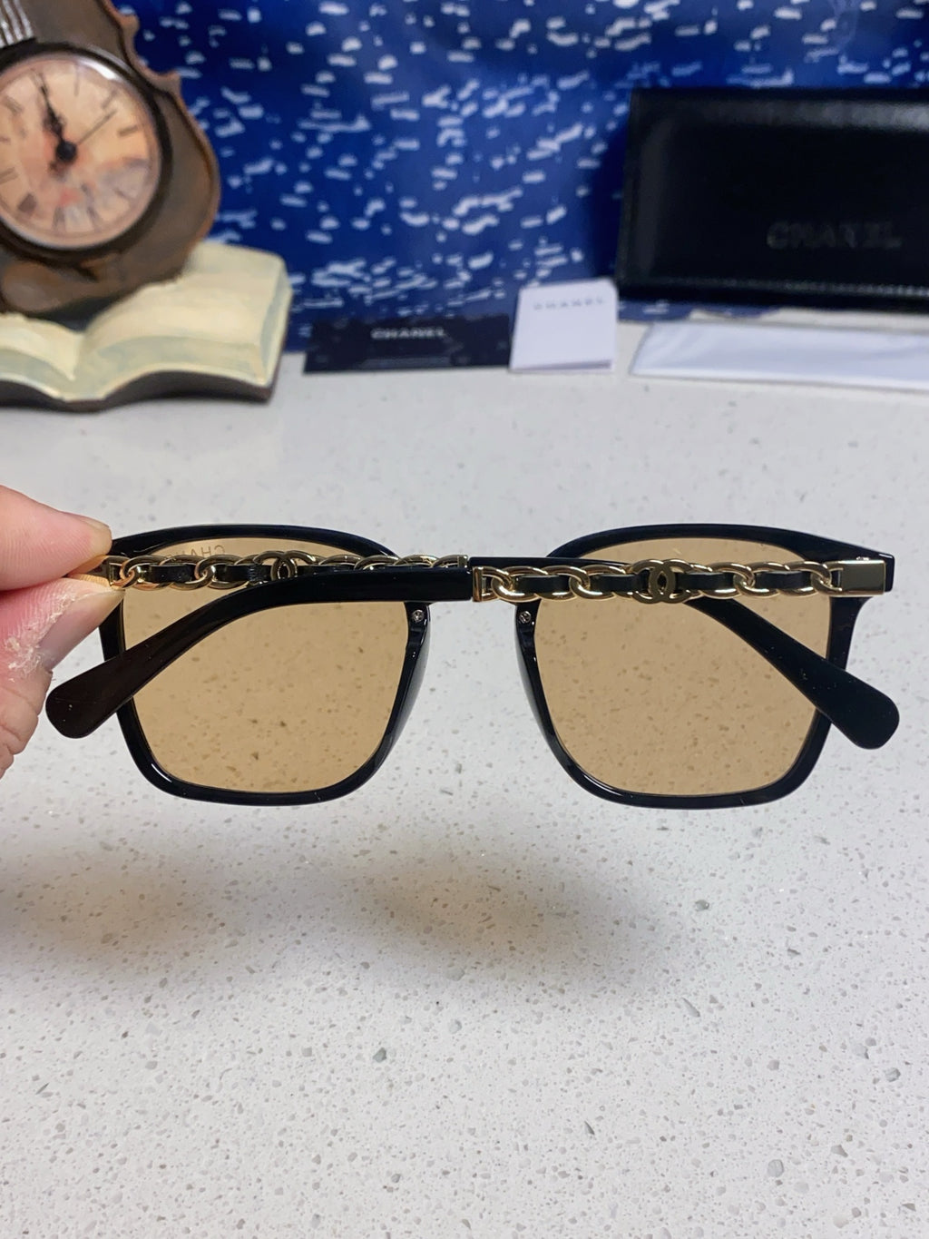 Chanel Fashion Gold Lens Sunglasses for Men & Women - 449084 - detail image 5