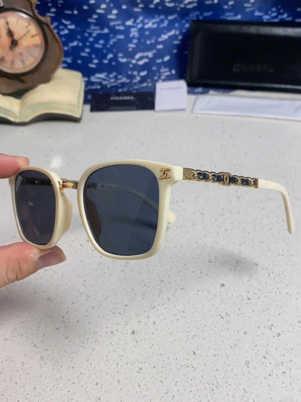 Chanel Fashion Blue Lens Sunglasses for Men & Women - 449086 - detail image 6
