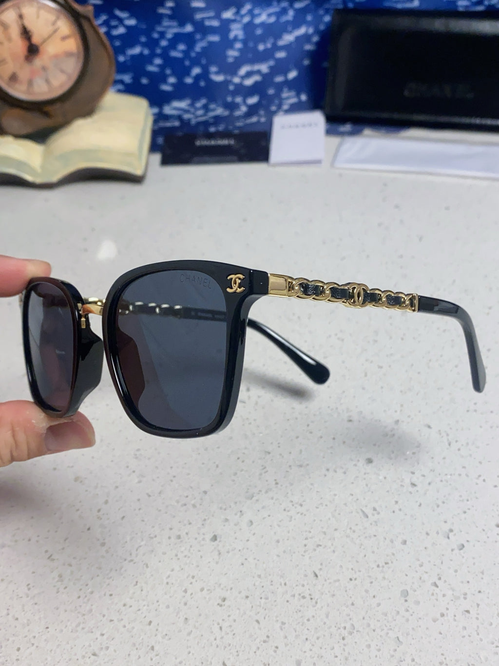 Chanel Fashion Blue Lens Sunglasses for Men & Women - 448887 - detail image 6
