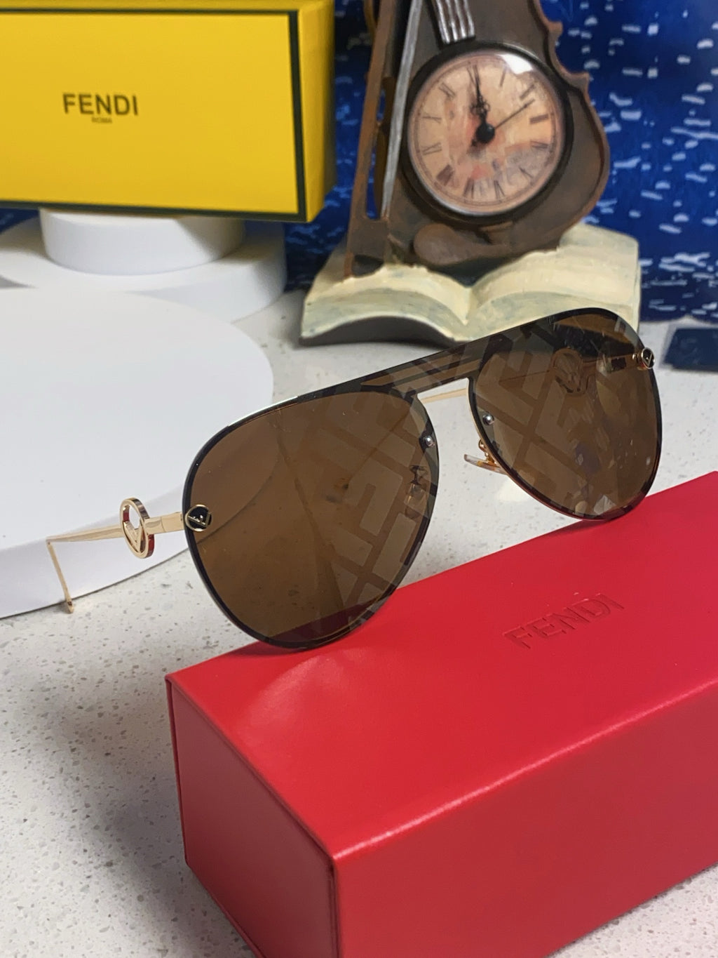 Fendi Aviator Brown Lens Sunglasses for Men & Women - 416310 - detail image 9