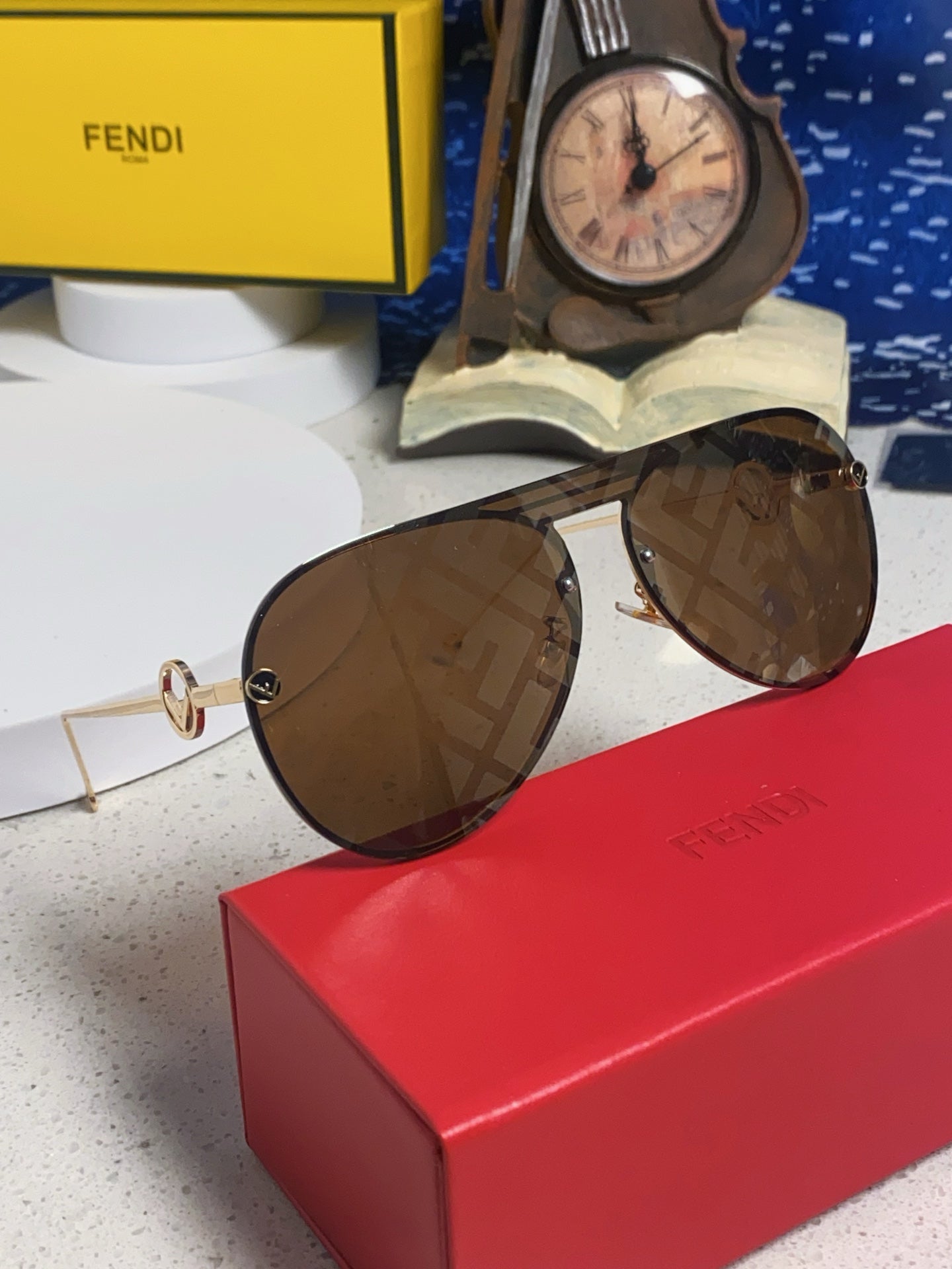 Fendi Aviator Brown Lens Sunglasses for Men & Women - 416310 - detail image 9