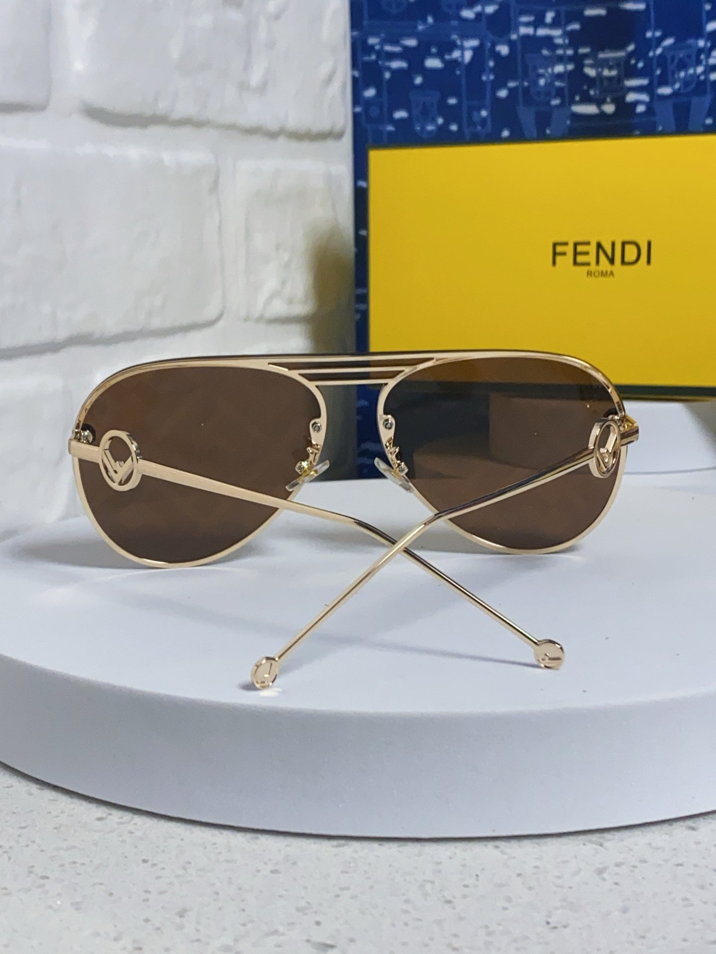 Fendi Aviator Brown Lens Sunglasses for Men & Women - 867230 - detail image 3