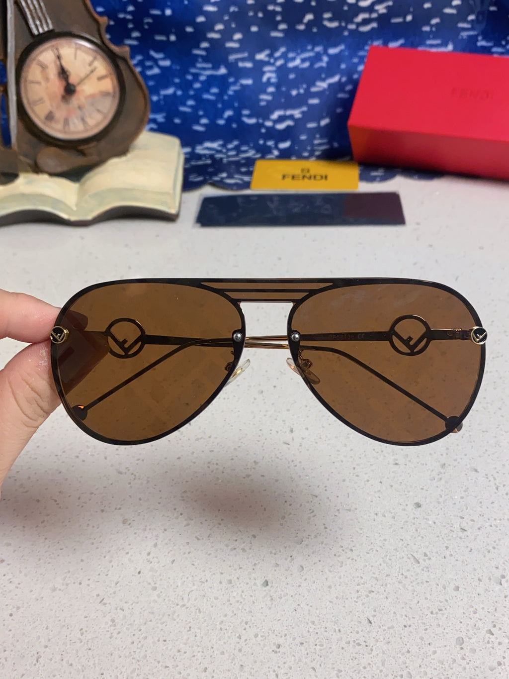 Fendi Aviator Brown Lens Sunglasses for Men & Women - 416310 - detail image 4