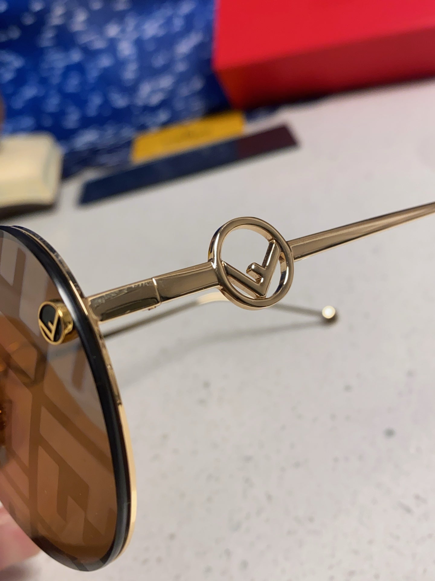 Fendi Aviator Brown Lens Sunglasses for Men & Women - 867230 - detail image 7