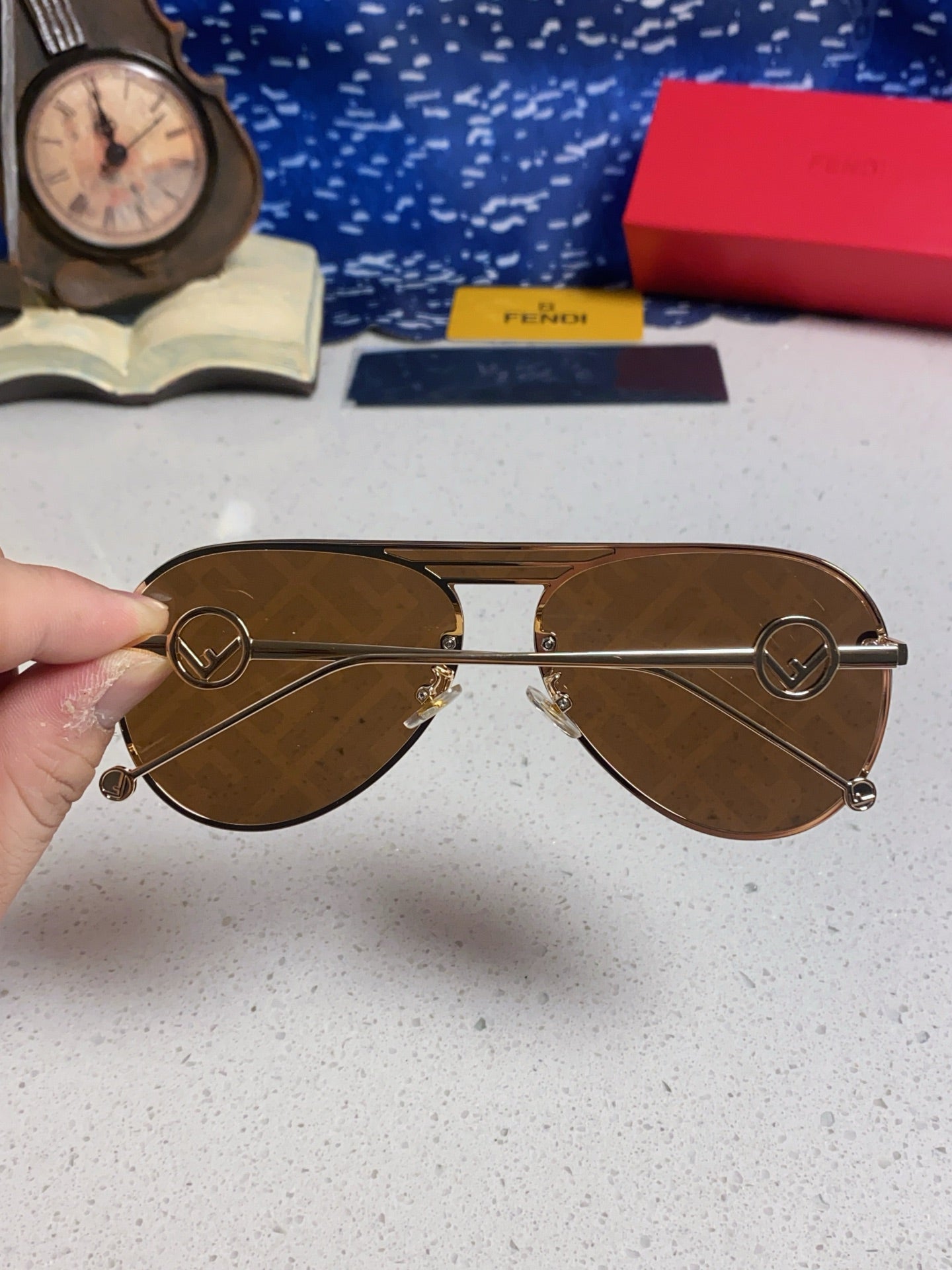 Fendi Aviator Brown Lens Sunglasses for Men & Women - 416300 - detail image 5